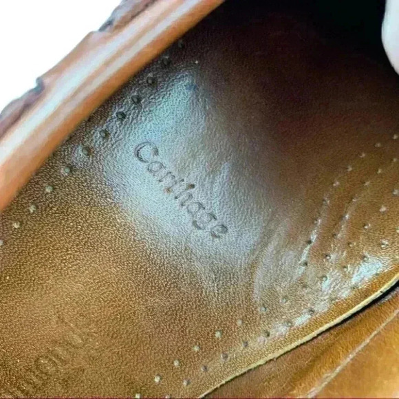 Allen Edmonds Carthage mens tassel loafers size 7.5 D brown leather main image 5